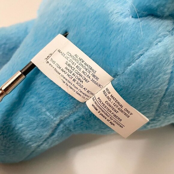 2004 Care Bears Champ Bear Plush Nanco Blue Trophy 9 Inch Doll Toy Tags are Worn - Picture 9 of 16